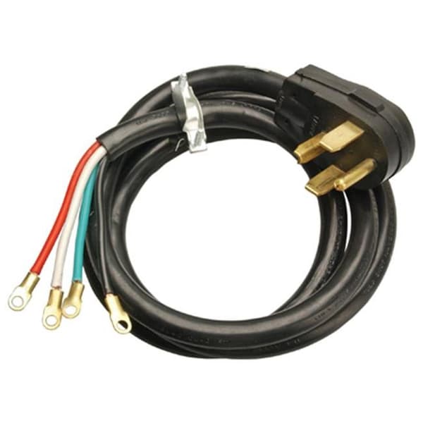 Master Electronics Master Electrician 09154ME 10-4 Black Dryer Cord - 4 ft. 536920 - main